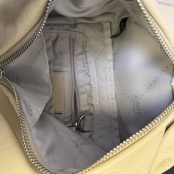 Aimee Kestenberg Bone Leather Backpack With Front Zipper & Adjustable Straps main image 8